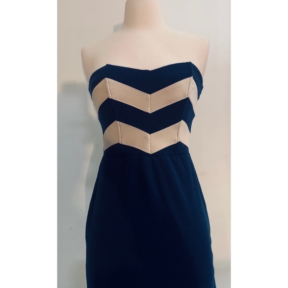NWT Urban Outfitters Chevron Dress Lucca Couture S - Picture 1 of 8